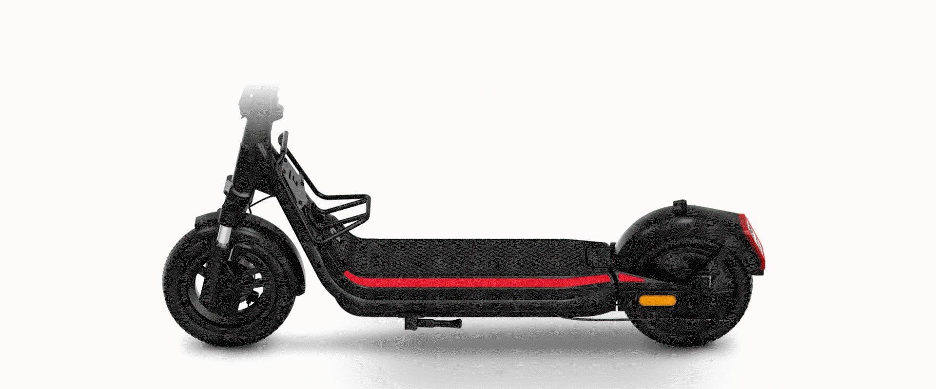 Egret Unit E-Scooter mit individuellen Stickern